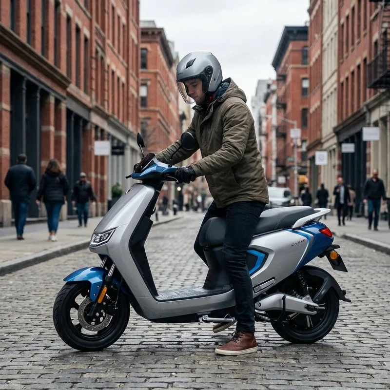 Scooter con ammortizzatori